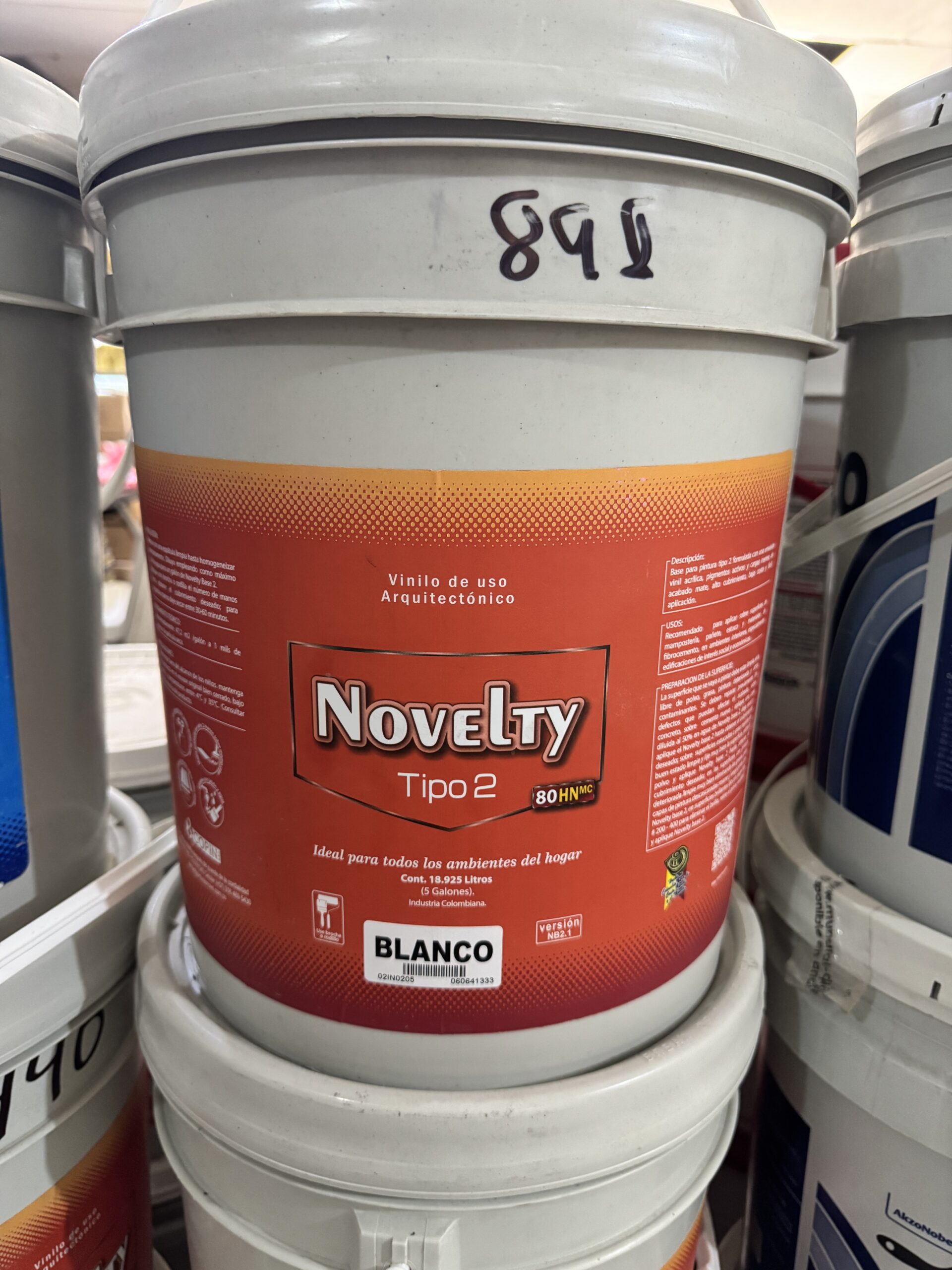 Cuñete pintura novel T2